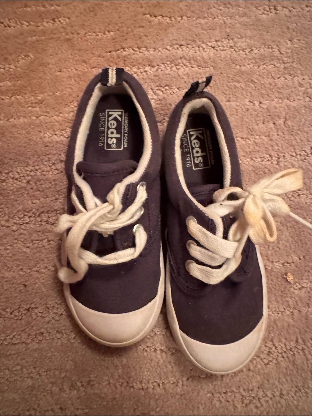 Keds Kids Navy and White Canvas Sneakers